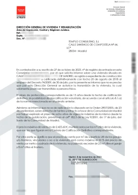 Informe 74/2009