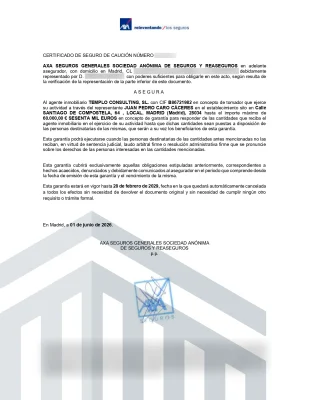 Seguro de Caución Inmobiliario